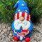 Garden Gnome - USA Patriotic Gnome Figurine - 9 Inch Tall Lawn Statue - for Outdoor or House Decor